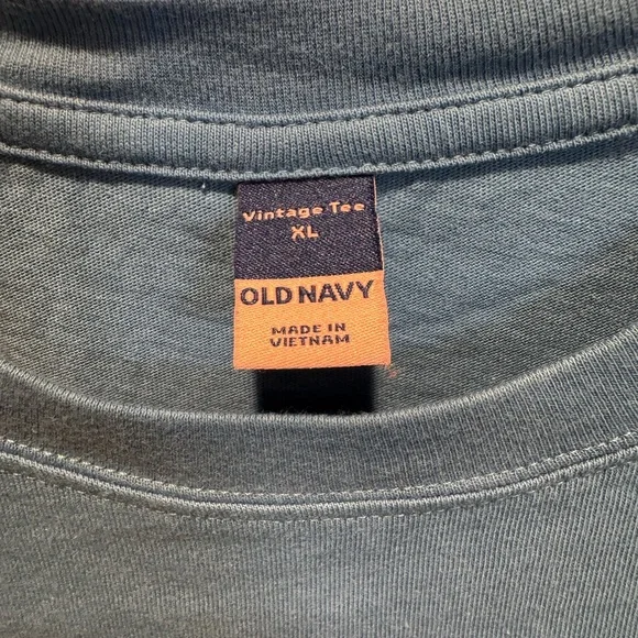 Old Navy Pink and Blue Vintage Tee - Picture 6 of 7